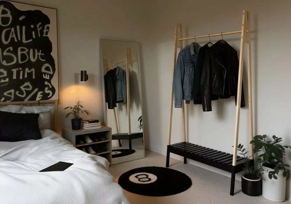 Perchero de madera LUA