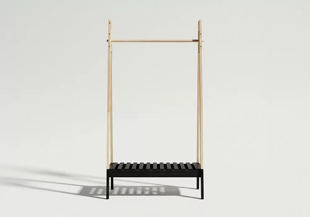 Perchero de madera LUA