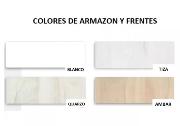 Armario 2 portas de balanço + 2 gavetas CORBAN PLUS