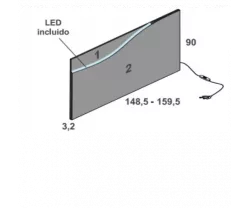 CABECERO CORRIDO MIAMI 