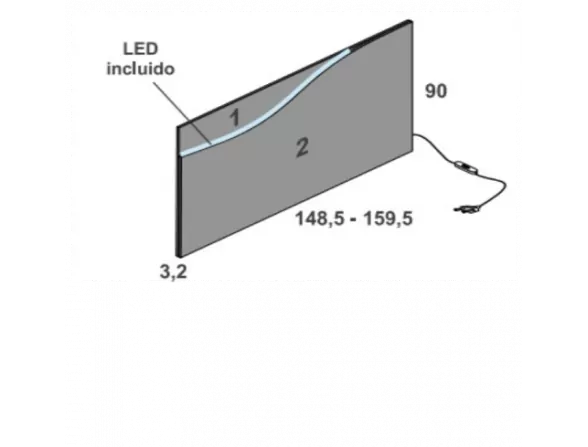 CABECERO CORRIDO MIAMI 