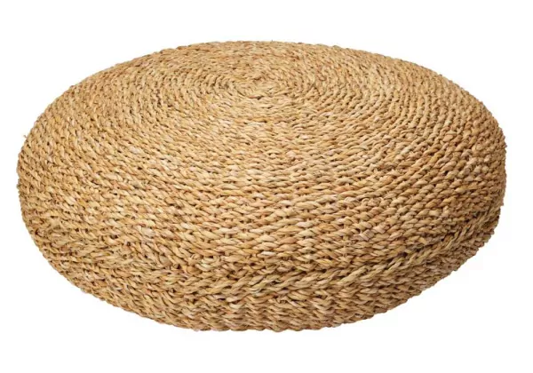 Puff de suelo redondo de seagrass OPAL Puff de suelo redondo de seagrass OPAL