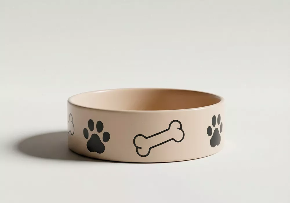 Comedero para mascotas WOW - beige