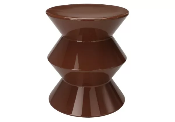 Mesa auxiliar metálica marrón POPI Mesa auxiliar metálica marrón POPI