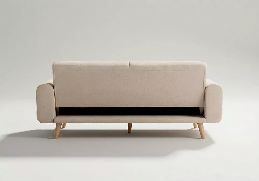Sofá cama click-clack patas madera NEXON
