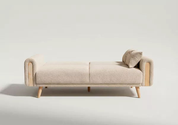 Sofá cama click-clack patas madera NEXON