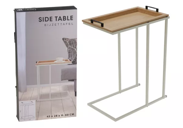 Mesa auxiliar para sofá com bandeja PULSO