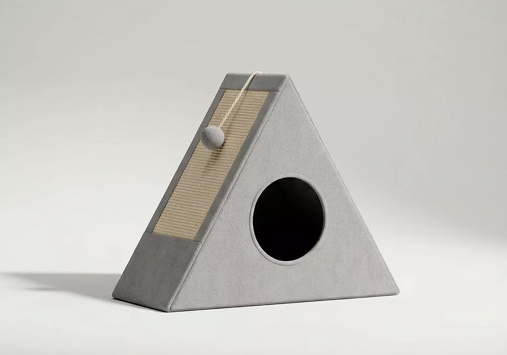 Casa plegable para gatos ZING - gris/producto