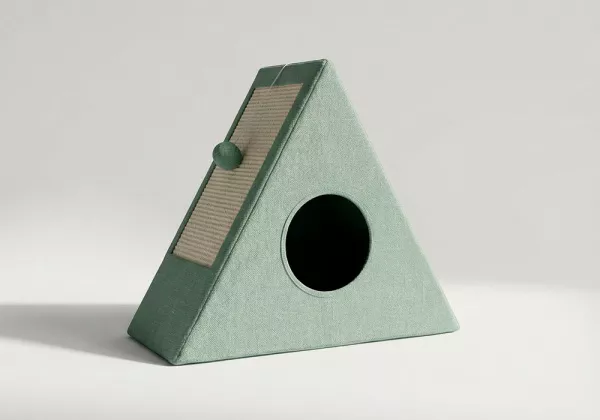 Casa plegable para gatos ZING - verde/producto