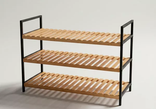 Sapateira com 3 prateleiras em bambu BOX