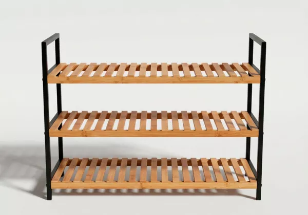 Sapateira com 3 prateleiras em bambu BOX