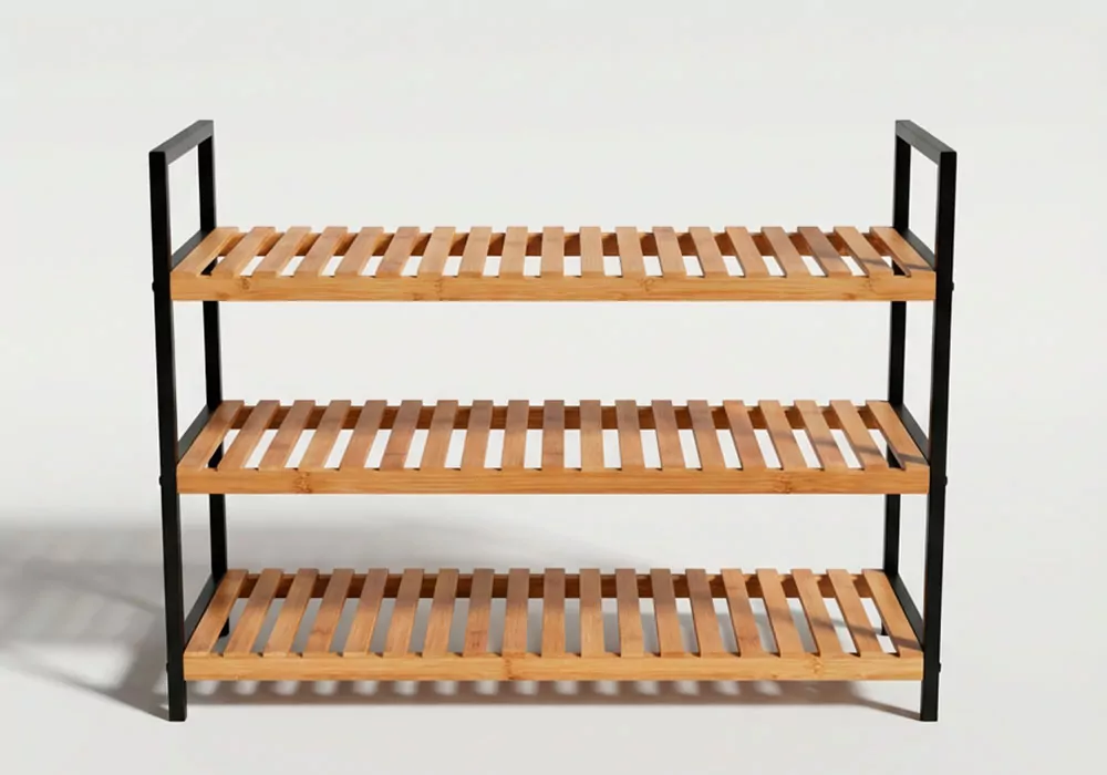 Zapatero 3 baldas bambú BOX