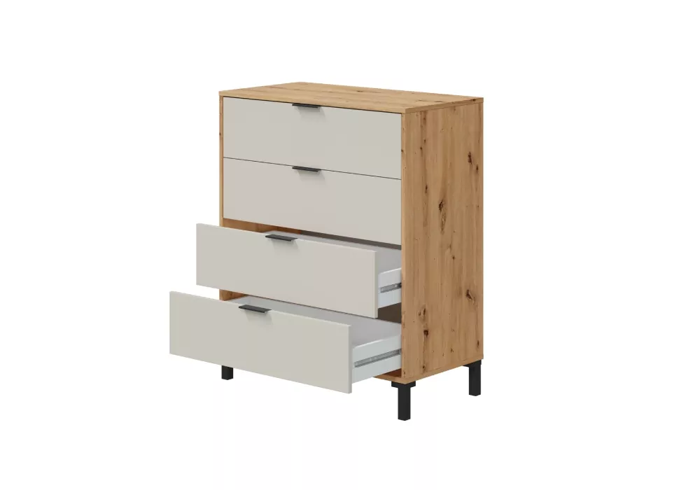 Cómoda 4 cajones LOIRA ladeada