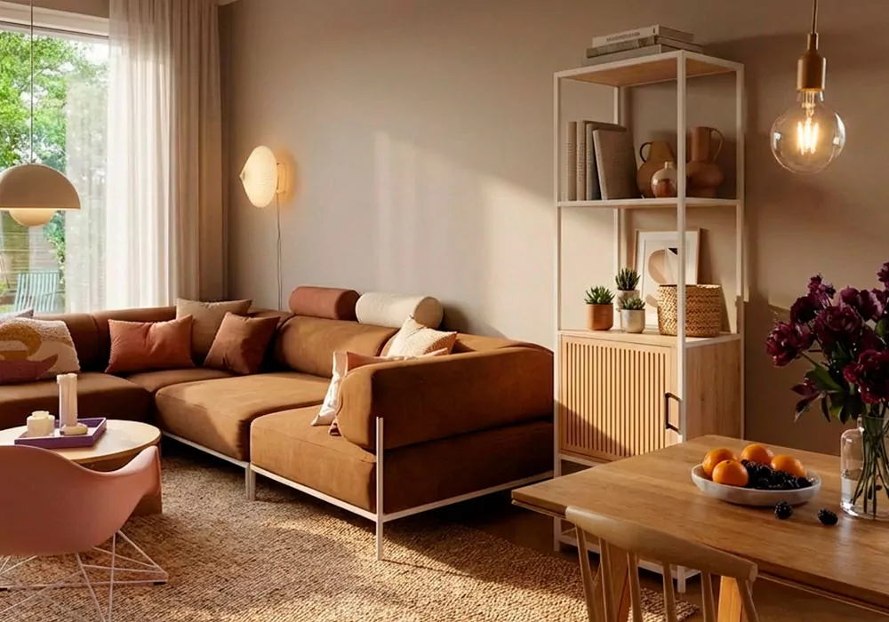 Estantería con 3 huecos y puerta REMIX