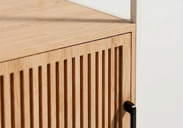 Estantería con 3 huecos y puerta REMIX