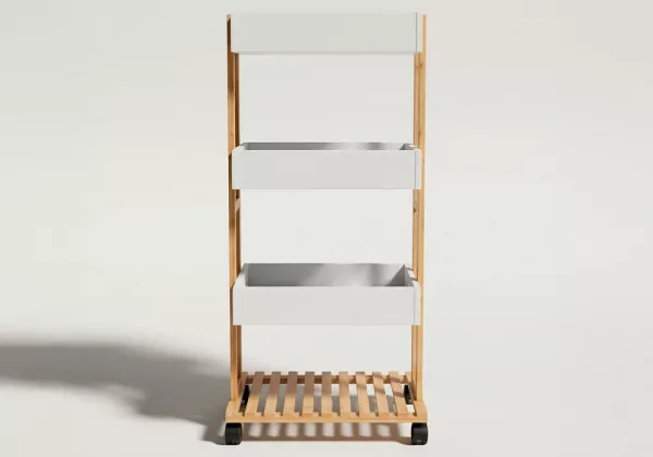Carrito almacenaje de bambú BEAT