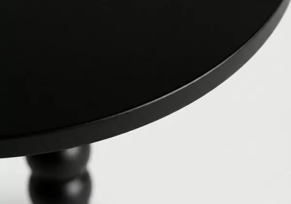 Mesa auxiliar madera alto 50 cm NOVA negro detalle