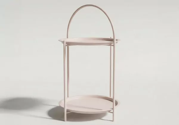 Mesa auxiliar metálica BRISA arena frente