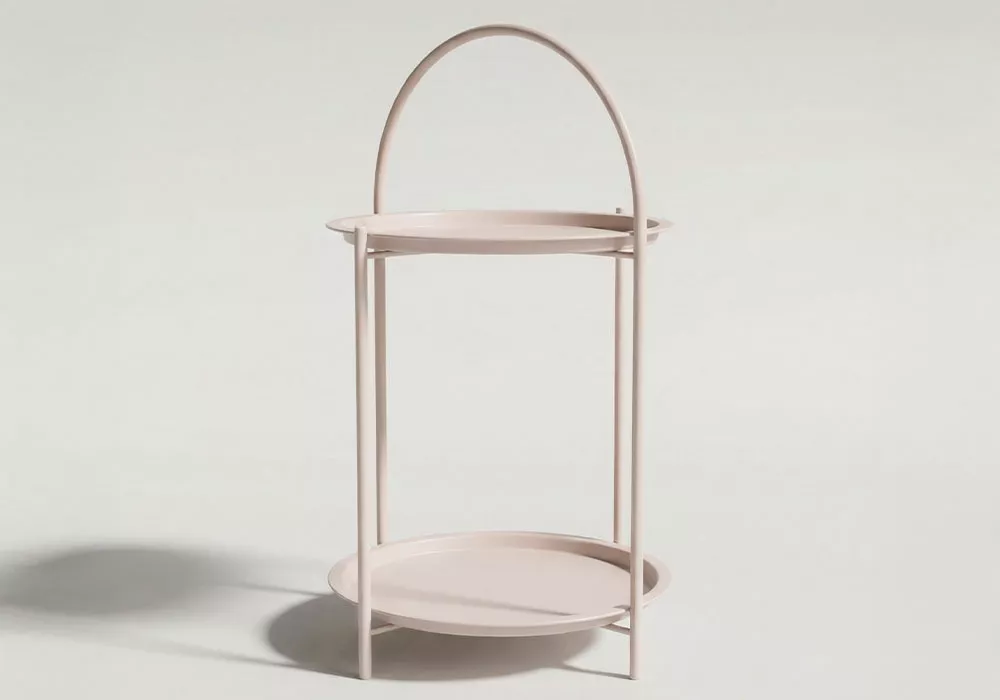 Mesa auxiliar metálica BRISA arena frente