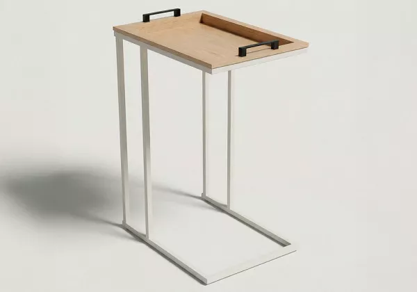 Mesa auxiliar sofá con bandeja PULSO lateral Mesa auxiliar sofá con bandeja PULSO lateral