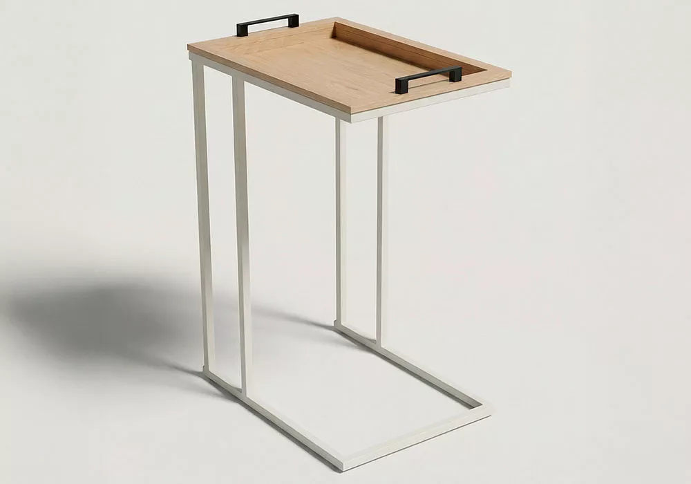 Mesa auxiliar sofá con bandeja PULSO lateral Mesa auxiliar sofá con bandeja PULSO lateral