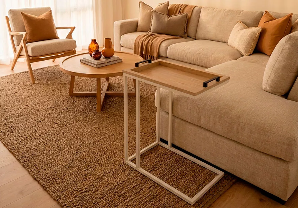 Mesa auxiliar sofá con bandeja PULSO