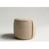 Puff con asa HELIO beige frontal
