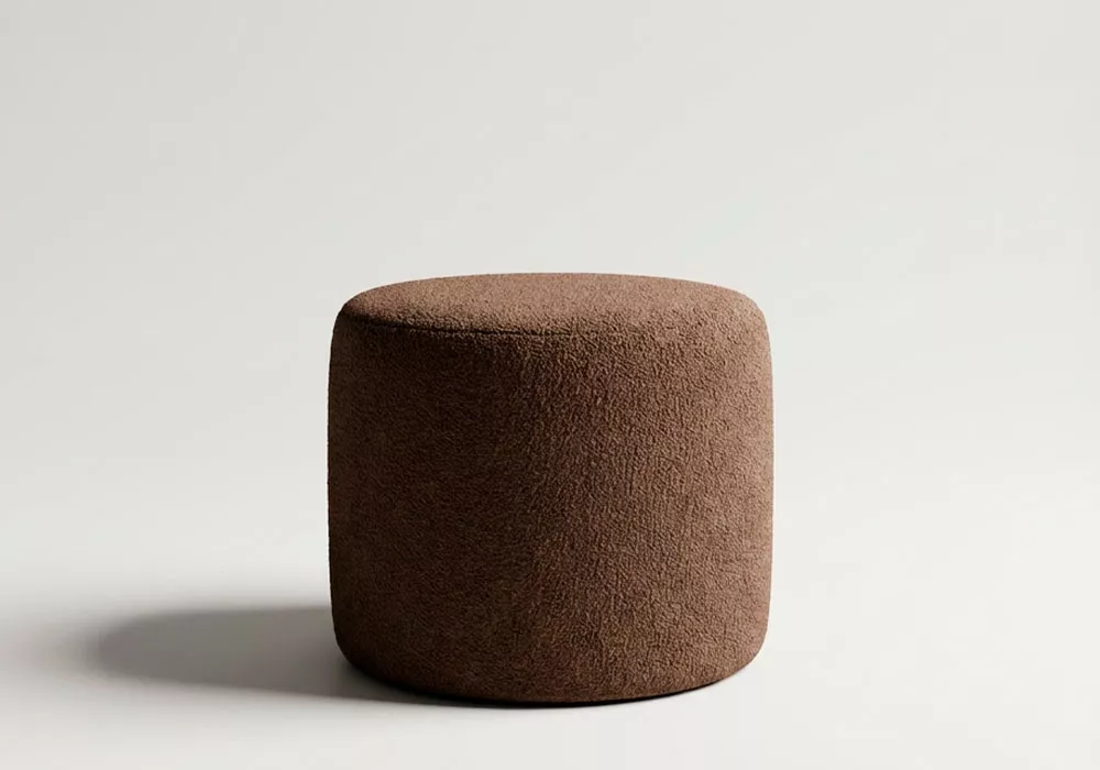 Puff con asa HELIO marron