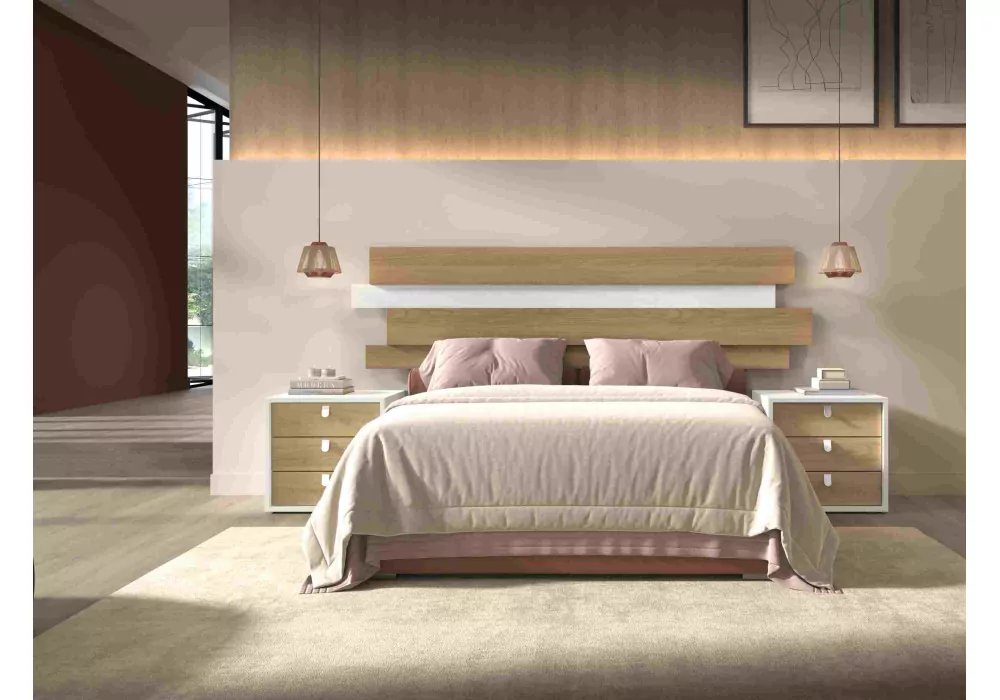 Dormitorio matrimonio con 2 mesillas ASTRA