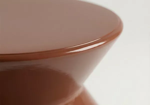 Mesa auxiliar metálica castanha POPI Mesa auxiliar metálica castanha POPI