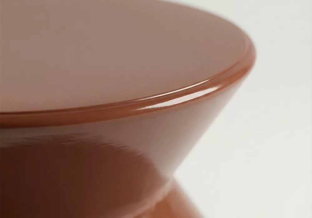 Mesa auxiliar metálica castanha POPI Mesa auxiliar metálica castanha POPI