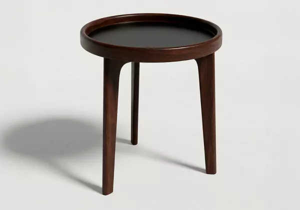 Mesa auxiliar de madera ÉBANO lateral