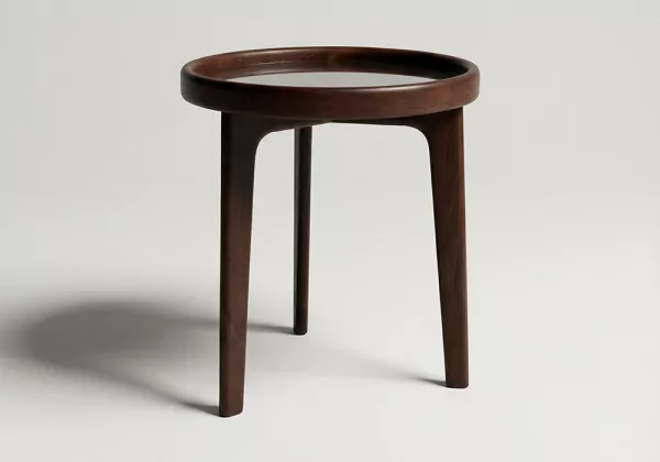 Mesa auxiliar de madera ÉBANO frente