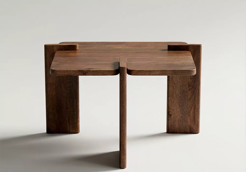 Mesa auxiliar de madera SATORI