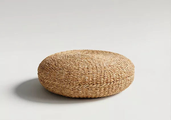 Puff de suelo redondo de seagrass OPAL