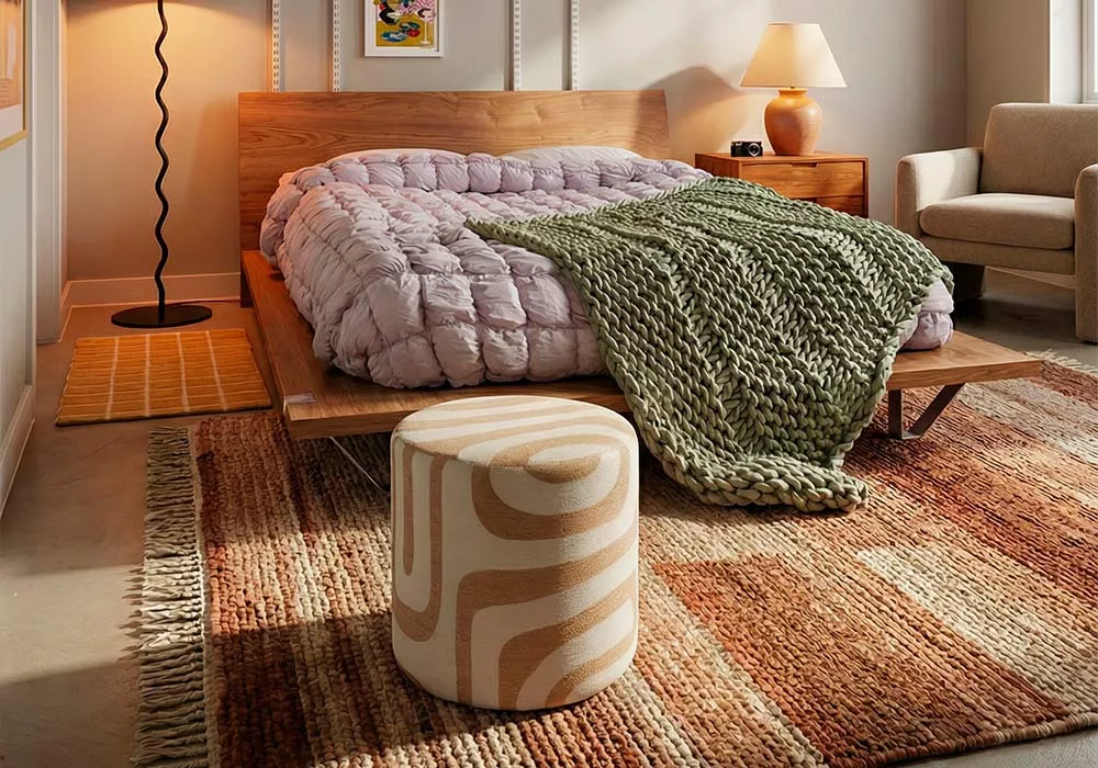 Puff redondo bicolor ARENA