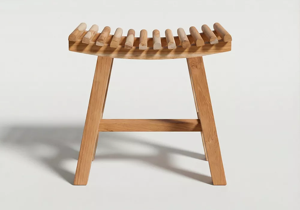 Taburete de teca NAMI