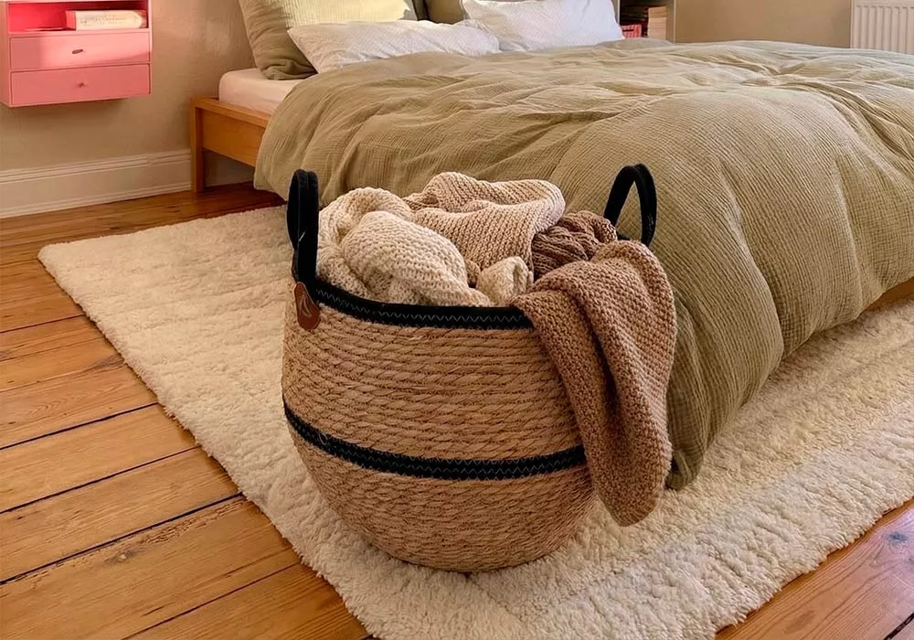 Cesta algodón con asas NÓMADA