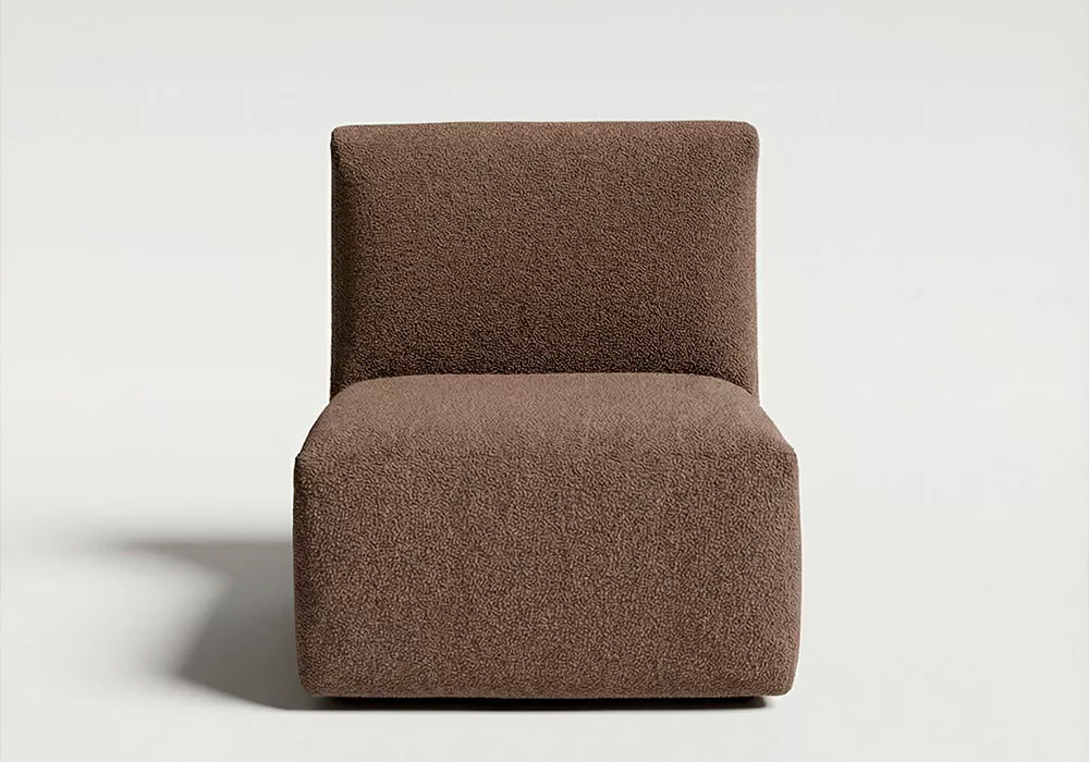 Módulo de 1 lugar sem braços para sofá modular TINA
