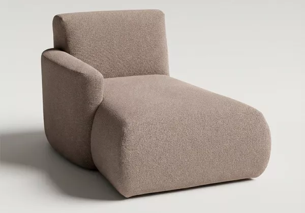 Módulo ChaiseSelongue com Braço para Sofá Modular Tina