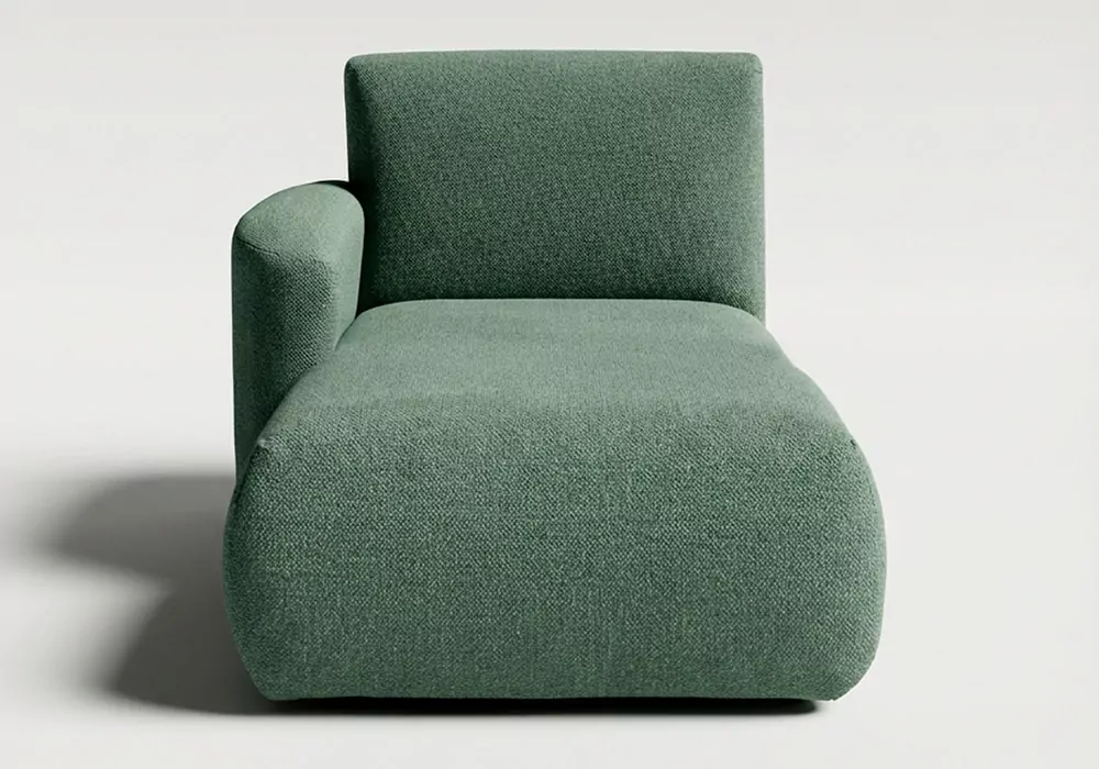 Módulo chaiselongue con brazo para sofá modular TINA