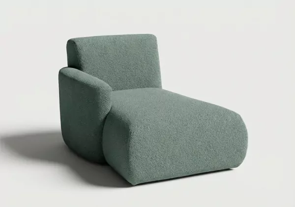 Módulo chaiselongue con brazo para sofá modular TINA