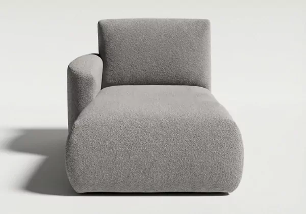 Módulo chaiselongue con brazo para sofá modular TINA