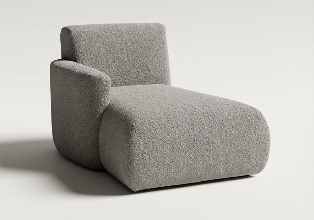 Módulo chaiselongue con brazo para sofá modular TINA Módulo chaiselongue con brazo para sofá modular TINA