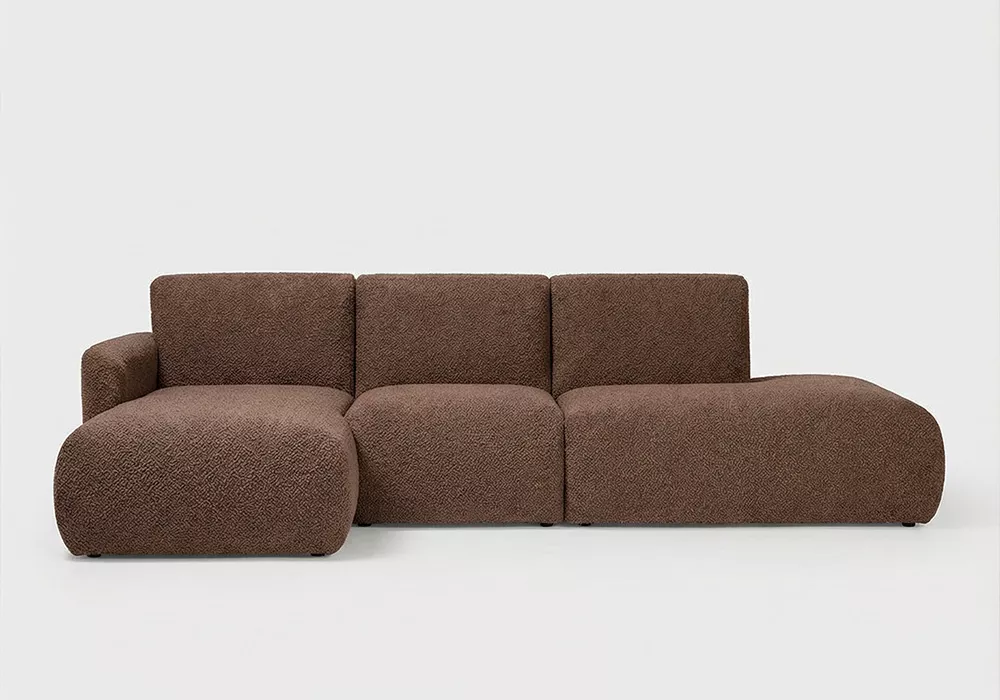 Sofá modular terminal con módulo y chaiselongue TINA