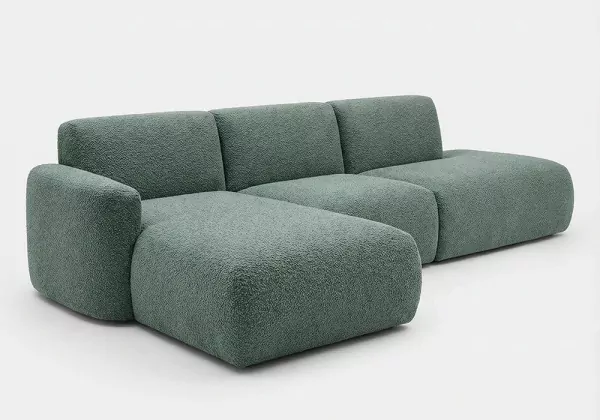 Sofá modular terminal com módulo e chaiselongue TINA