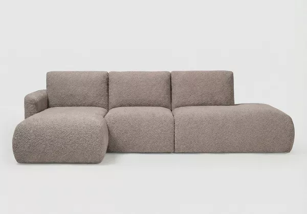 Sofá modular terminal com módulo e chaiselongue TINA