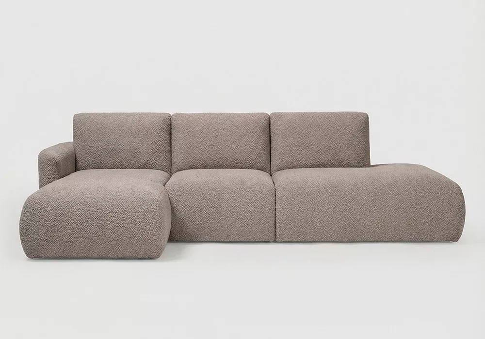 Sofá modular terminal com módulo e chaiselongue TINA