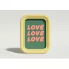 Marco colores pastel CHERRY rectangular amarillo frontal Marco colores pastel CHERRY rectangular amarillo frontal