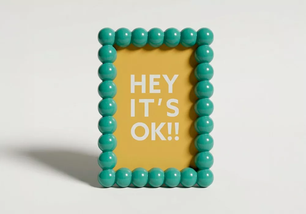 Marco para fotos colores varios SAY rectangular verde frente